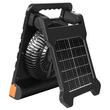 Ventilator solar cu acumulator, 10000 mAh, Panou solar pliabil 4W, lanterna, putere 10W, USB