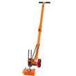 Carucior cu palan magnetic pentru ridicarea capacelor de canalizare, max 600 kg, 2 x roti, magnet Neodim N42