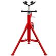 Suport cu role pentru tevi, Cap in V, Portabil, Pliabil, capacitate 1140 kg, Inaltime reglabila 71-131 cm