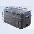 Frigider auto cu compresor, 25 l, 2 x zona racire, 618 x 376 x 372 mm, 12/24 V DC, 110-240 V AC, -20 ℃ pana la 20 ℃, Bluetooth, 60 W