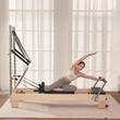 Aparat de antrenament pilates, Lemn/Otel, rezistență dublă arc și cablu, max 180 kg, 2400x735x1990 mm