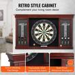 Joc Darts Clasic, Retro design, 1-8 jucatori, 6 sageti cu varf otel, Dimensiune oficiala 18 inch, MDF