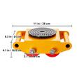 Set 4 transportoare Dolly, capacitate 8 Tone, rotatie 360 grade