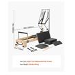 Aparat de antrenament pilates, Lemn/Otel, rezistență dublă arc și cablu, max 180 kg, 2400x735x1990 mm