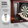 Joc Darts Clasic, Retro design, 1-8 jucatori, 6 sageti cu varf otel, Dimensiune oficiala 18 inch, MDF