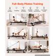 Aparat Pilates pliabil, cadru otel, max 181 kg, 2.3 m, sistem de glisare lina, rezistenta adaptiva 5 x arcuri