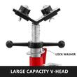 Suport cu role pentru tevi, Cap in V, Portabil, Pliabil, capacitate 1140 kg, Inaltime reglabila 71-131 cm
