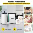 Presa termica de transfer pentru cani,11 in 1, Portabila, 0-200℃, 280 W, Alba