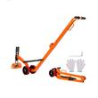 Carucior cu palan magnetic pentru ridicarea capacelor de canalizare, max 600 kg, 2 x roti, magnet Neodim N42