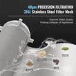 Filtru sedimente pentru toata casa, Centrifugal, 40 microni, Debit 8 T/h, curatare automata, Instalare universal, 1" GM + 1 1/4" GM