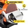 Slefuitor cu banda si disc, 250 W, 2980 rpm, Banda 25.4 x 762 mm, Diametru disc 125 mm