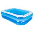 Piscina gonflabila pentru copii, Dimensiune 200x150x50 cm, Albastru/Alb, 440 l