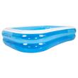 Piscina gonflabila pentru copii, Dimensiune 262 x 175  x 50 cm, Albastru/Alb, 815 l