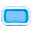 Piscina gonflabila pentru copii, Dimensiune 262 x 175  x 50 cm, Albastru/Alb, 815 l