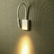 Veioza de perete, flexibila, 3 W, lumina calda 3000K, Aluminiu, 180 lm, 90 x 60 x 30 mm, Alb