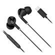 Casti cu fir In-Ear, Microfon, conectivitate USB-C, Dimensiune difuzor 10 mm, Negru