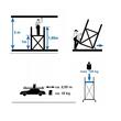 Schela mobila din aluminiu, capacitate max 150 kg, Inaltime de lucru 3.8 m, reglare diferente de nivel