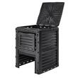 Compostor de gradina, Capacitate 300 l, rezistent UV, capac superior si usa evacuare
