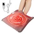 Incalzitor picioare sau corporal, 50 W, Temperatura reglabila 6 niveluri 40-70 °C, Gri, Telecomanda cu fir, Timer, 390 x 380 x 15 mm