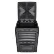 Compostor de gradina, Capacitate 300 l, rezistent UV, capac superior si usa evacuare