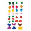Set 32 pietre de catarat, Multicolor, accesorii prindere incluse, max 105 kg