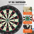 Joc Darts Clasic, Retro design, 1-8 jucatori, 6 sageti cu varf otel, Dimensiune oficiala 18 inch, MDF, 2 x usi