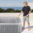 Jacuzzi gonflabil patrat 1850 x 660 mm, PVC, temperatura maxima a apei 39°C, Volum 1000 l, Numar de jeturi 130, 4 locuri
