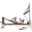 Aparat de antrenament pilates, Lemn/Otel, rezistență dublă arc și cablu, max 180 kg, 2450x760x2010 mm