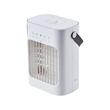 Ventilator portabil cu racire aer, Lumina ambientala, 9 W, Functie ceata cu ultrasunete, Rezervor apa 700 ml, Temporizator 0-7 h, 212 x 130 x 265 mm, Alimentare USB