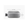 Jacuzzi gonflabil patrat 1850 x 660 mm, PVC, temperatura maxima a apei 39°C, Volum 1000 l, Numar de jeturi 130, 4 locuri