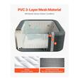 Jacuzzi gonflabil patrat 1850 x 660 mm, PVC, temperatura maxima a apei 39°C, Volum 1000 l, Numar de jeturi 130, 4 locuri