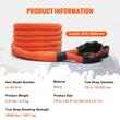 Franghie remorcare cu recuperare cinetica, Lungime 6.1 m, max 14 tone, 30% elasticitate, Geanta transport