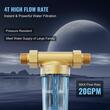 Filtru sedimente pentru toata casa, Centrifugal, 40 microni, Debit 4 T/h, curatare automata, Instalare universal, 3/4" GM + 1" GM + 3/4" GF