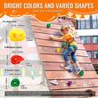 Set 32 pietre de catarat, Multicolor, accesorii prindere incluse, max 105 kg