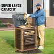 Compostor de gradina, Capacitate 300 l, rezistent UV, capac superior si usa evacuare