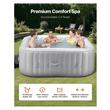 Jacuzzi gonflabil patrat 1850 x 660 mm, PVC, temperatura maxima a apei 39°C, Volum 1000 l, Numar de jeturi 130, 4 locuri
