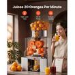 Storcator automat pentru portocale slow juicer, Inox, diametru citrice 55–80 mm, 120 W, 20 portocale /min, 480 x 510 x 890 