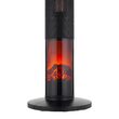 Aeroterma turn, afisaj led, 1000 W / 2000 W, 850x140x140 mm, Negru