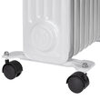 Radiator cu ulei, 13 elementi, Teesa Alb, 2500 W, 3 trepte putere, Termostat