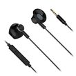 Casti cu fir In-Ear, Microfon, Jack, Dimensiune difuzor 14.2 mm, Negru