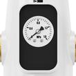 Filtru sedimente pentru toata casa, Centrifugal, 40 microni, Debit 4 T/h, curatare automata, Instalare universala, 3/4" GM + 1" GM + 3/4" GF, Manometru