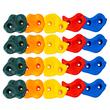 Set 25 pietre de catarat, Multicolor, accesorii prindere incluse, max 200 kg