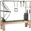 Aparat de antrenament pilates, Lemn artar/Otel, rezistență dublă arc și cablu, max 180 kg, 2400x860x2130 mm