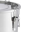 Cazan pentru distilat alcool, Inox, Capacitate 50 l, manometru, termometru scala dubla, pompa apa