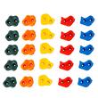 Set 25 pietre de catarat, Multicolor, accesorii prindere incluse, max 200 kg