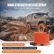 Franghie remorcare cu recuperare cinetica, Lungime 9.1 m, max 14 tone, 30% elasticitate, Geanta transport
