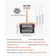 Distribuitor compost, Latime 67 cm, reglabil inaltime, Otel, capacitate 70 l, Negru