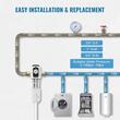 Filtru sedimente pentru toata casa, Centrifugal, 40 microni, Debit 4 T/h, curatare automata, Instalare universala, 3/4" GM + 1" GM + 3/4" GF, Manometru
