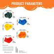 Set 25 pietre de catarat, Multicolor, accesorii prindere incluse, max 200 kg