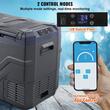 Frigider auto cu compresor, 32 l, 2 x zona racire, 618 x 376 x 442 mm, 12/24 V DC, 110-240 V AC, -20 ℃ pana la 20 ℃, Bluetooth, 60 W